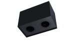 Ceiling spotlight fixture SPOT KALA 2x square black